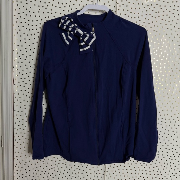 Kate Spade and Beyond Yoga Navy Blue Jacket - Picture 1 of 7